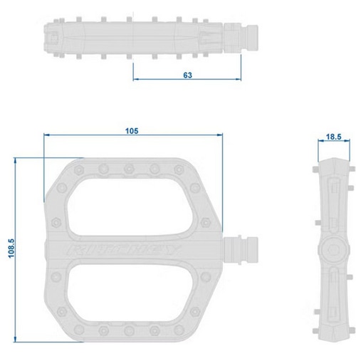 RITCHEY ( ���b�`�[ ) �t���b�g�y�_�� COMP BIGFOOT PEDALS ( �R���v �r�b�O�t�b�g �y�_�� ) BA �u���b�N