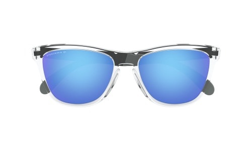 OAKLEY ( オークリー ) サングラス FROGSKINS MIX ( ASIA FIT ) ( フロッグスキンミックス アジアフィット )  Polished Clear / Prizm Sapphire Polarized