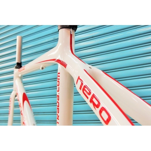 内径2mm拡張済み　稀少　ダッチデルフト　白赤　goro's等のカスタムに　2 DEDACCIAI STRADA ( デダチャイ ストラーダ ) ロードフレーム NERO RC