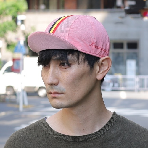 KAPELMUUR ( カペルミュール ) キャップ サイクルキャップ ベルギー鹿の子 アウトレット品 ピンク OS(52-58CM)