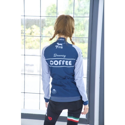 7-ITA ( セブンアイティエー ) 長袖ジャージ 【オンライン専売】 CAFE CAT LADY LS JERSEY ( カフェキャット レディース ロングスリーブジャージ ) ネイビー M レディース