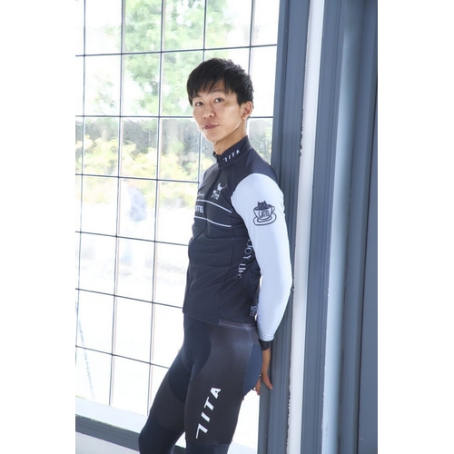 7-ITA ( セブンアイティエー ) 長袖ジャージ 【オンライン専売】 CAFE CAT LS JERSEY ( カフェキャット ロングスリーブジャージ ) グラファイト M