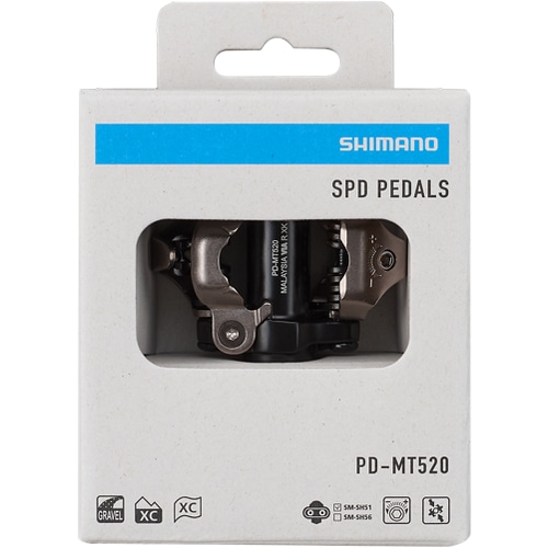 SHIMANO ( シマノ ) MTB用ビンディングペダル PD-MT520 デュアルサイドSPDペダル ブラック