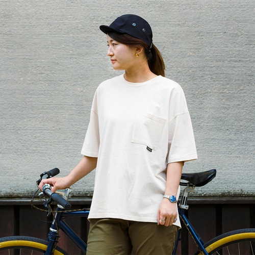 Nari-Furi ( ナリフリ ) Tシャツ・カジュアルウェア NANOTEC (ナノテック) 制菌ポケット Tシャツ エクリュ ( 生成色 ) L