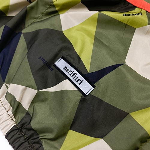 Nari-Furi ( ナリフリ ) ウィンドブレーカー パッカブルウィンドブレーカー グリーン カモ L