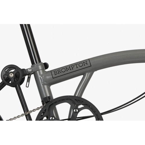 BROMPTON ( ブロンプトン ) 折りたたみ自転車 P Line Mid ( P ライン ミッド ) M4R リアキャリア付 Fizik Aliante R7 ストーム グレー メタリック YSオリジナル輪行バッグプレゼント