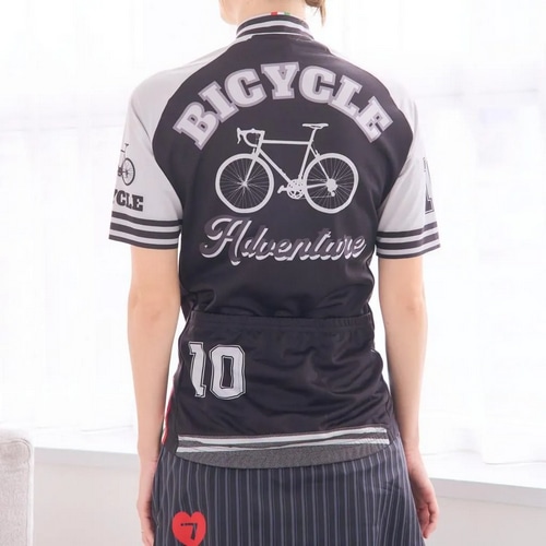 7-ITA ( ZuACeBG[ ) W[W ADVENTURE BICYCLE LADY JERSEY ( Ahx`[oCVN fB[X W[W ) ubN XS fB[X