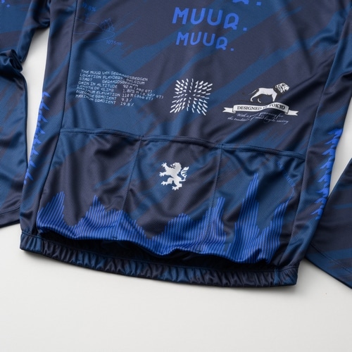 KAPELMUUR ( カペルミュール ) 長袖ジャージ プリント長袖ジャージ マルチロゴ ネイビー M