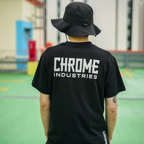 CHROME ( N[ ) sVcEJWAEFA LIMESTONE CAVE TEE STACKED LOGO ( CXg[ P[u eB[ X^bN S ) ubN M