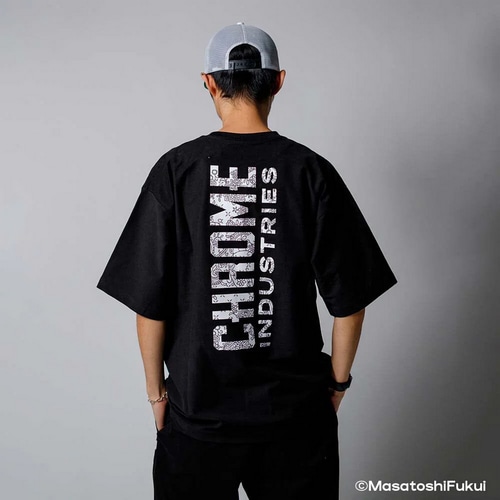 CHROME ( N[ ) sVcEJWAEFA LIMESTONE CAVE TEE WIDE FIT GWG ( CXg[ P[u eB[ Ch tBbg GWG ) ubN XL