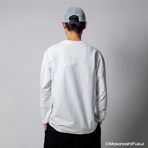 CHROME ( �N���[�� ) �s�V���c�E�J�W���A���E�F�A LIMESTORNECAVE LS TEE OG LOGO ( ���C���X�g�[�� �P�[�u �����O�X���[�u �e�B�[ �I���W�i�� ���S ) �z���C�g M