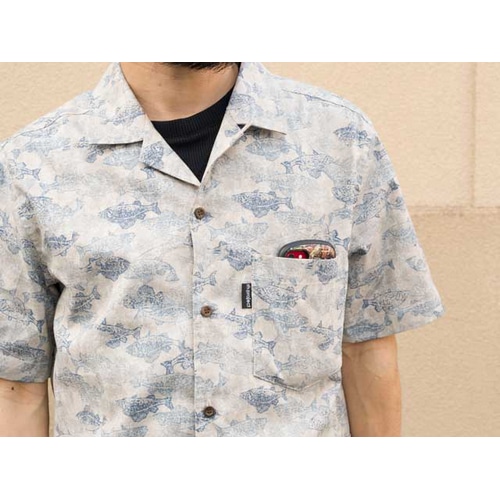 rin project ( リンプロジェクト ) Tシャツ・カジュアルウェア おさかなアロハ アイボリー S