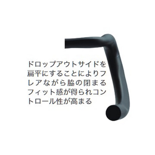 OneByEsu ( �����o�C�G�X ) ���[�h�o�C�N�p�n���h���o�[�i�h���b�v�n���h���o�[�j �O�����x�[�X ML ( 390/460mm )