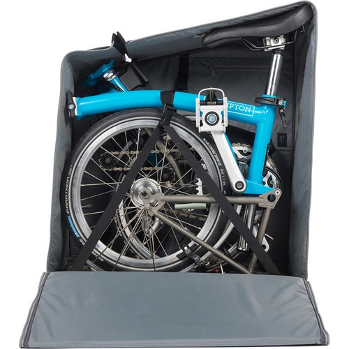 BROMPTON ( �u�����v�g�� ) �܂��ݎ��]�ԗp�֍s�� PADDED FOLDING BIKE TRANSIT TRAVEL BAG �u���b�N