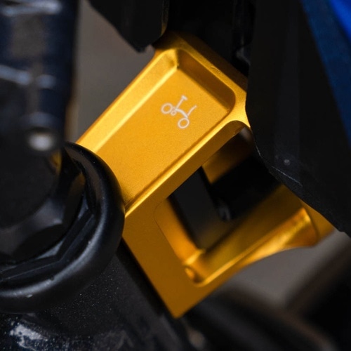 BROMPTON ( ブロンプトン ) フレーム小物・リアディレイラーハンガー FORGED FRONT CARRIER BLOCK ( フォージド フロントキャリアブロック ) ゴールド