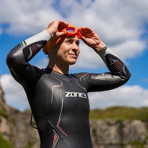 ZONE3 ( ゾーンスリー ) ウェットスーツ WOMEN’S ASPIRE WETSUIT ( ウィメンズ アスパイア ウェットスーツ ) ブラック/チョーク SM レディース