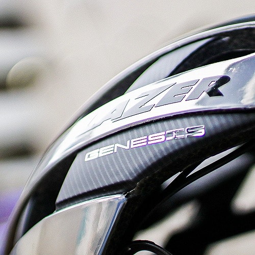 限定モデル 】 LAZER ( レーザー ) ヘルメット GENESIS AF ( ジェネシス アジアンフィット ) CHROME BLACK