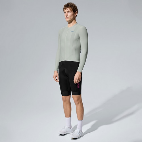 MBO ( �G���r�[�I�[ ) �����W���[�W C140 MEN'S LONG SLEEVES JERSEY ( �����Y �����O �X���[�u �W���[�W ) �y�[�� �N���E�f�B �O���[ M