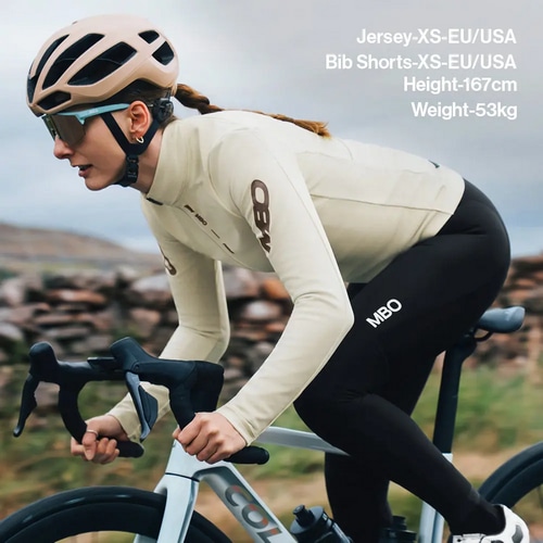 MBO ( �G���r�[�I�[ ) �����W���[�W C172 WOMEN'S LONG SLEEVE THERMAL JERSEY ( �E�B�����Y �����O�X���[�u �T�[�}���W���[�W ) ���[���z���C�g S ���f�B�[�X