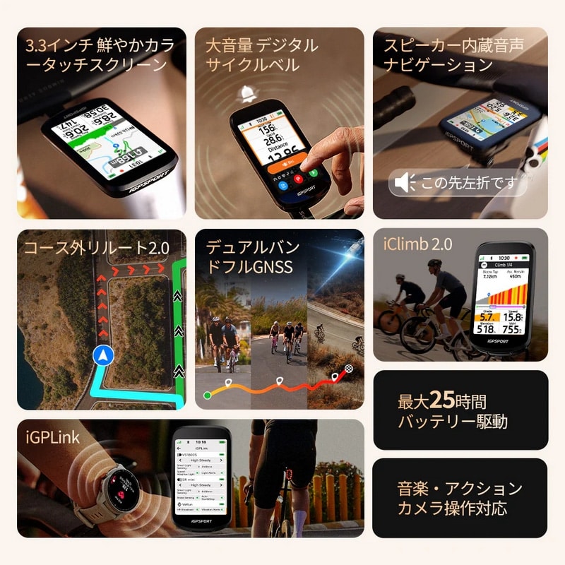 iGPSPORT ( アイジーピースポーツ ) サイクルコンピューター 本体 BSC500 本体のみ