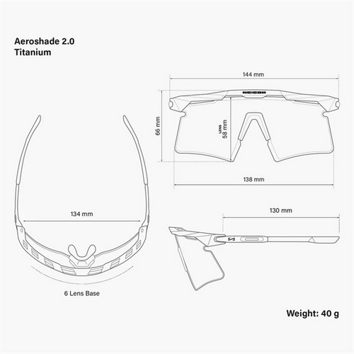 SCICON ( シーコン ) サングラス AEROSHADE 2.0 TITANIUM ( エアロシェイド 2.0 チタニウム ) UAE エミレーツ ホワイト レッド