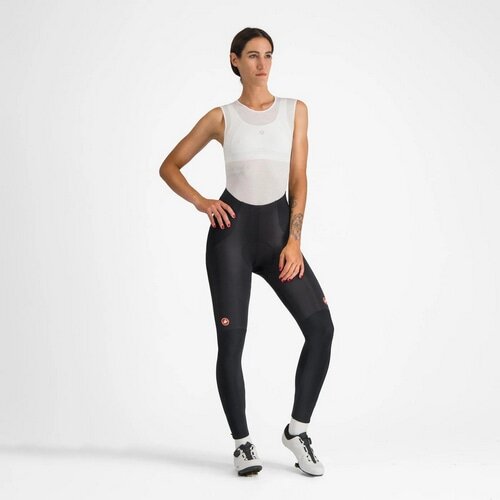 CASTELLI ( カステリ ) タイツ SORPASSO ROS W TIGHT ( ソルパッソ レインオアシャイン ウィメンズ タイツ ) ブラック/シルバーリフレックス S レディース