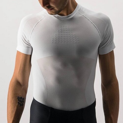 CASTELLI ( JXe ) Ci[ CORE SEAMLESS BASE LAYER SS ( RA V[X x[XC[ V[gX[u ) zCg L/XL