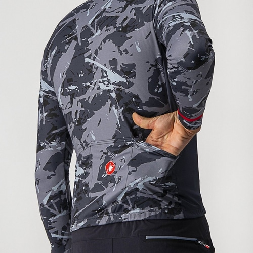 CASTELLI ( カステリ ) 長袖ジャージ UNLIMITED THRML JERSEY ( アンリミテッド サーマル ジャージ ) 988 グレー/ブルー XS