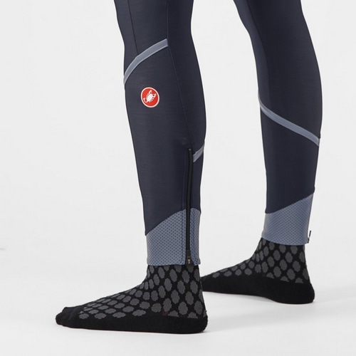 CASTELLI ( カステリ ) ビブタイツ VELOCISSIMA DT BIBTIGHT ( ヴェロチッシマ DT ビブタイツ ) ブルー/シルバーリフレックス S レディース