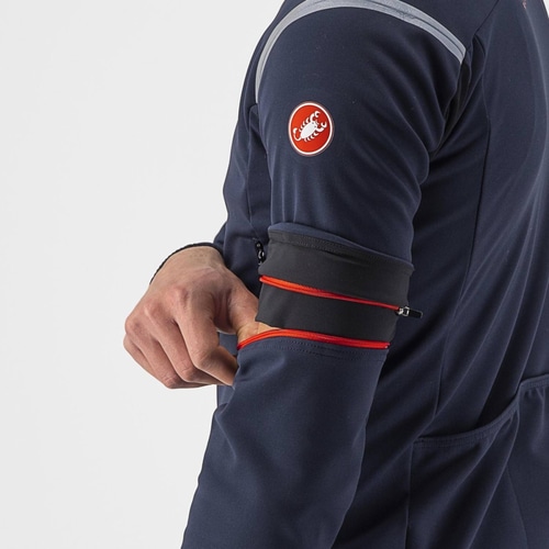 CASTELLI ( �J�X�e�� ) �W���P�b�g PERFETTO ROS2 CONVERTIBLE JACKET 414�T�r���u���[/�V���o�[�O���[ M