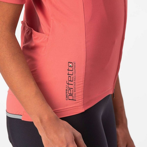 CASTELLI ( カステリ ) 長袖ジャージ PERFETTO RoS 2W WIND JERSEY ( ペルフェット RoS 2 ウィメンズ ウィンドジャージ ) ミネラルレッド S レディース