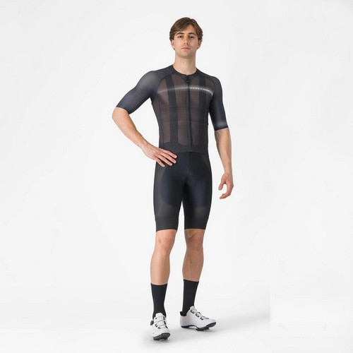 CASTELLI ( カステリ ) 半袖ジャージ CLIMBER'S A/C JERSEY ( クライマーズ A/C ジャージ ) ブラック/ダークグレー S