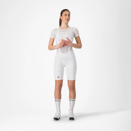 CASTELLI ( カステリ ) ビブショーツ FREE AERO RACE S W BIBSHORT ( フリー エアロ レース S ウィメンズ ビブショーツ ) ホワイト XS レディース
