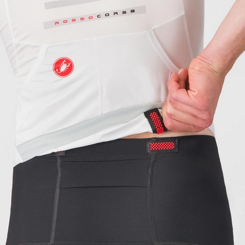 CASTELLI ( カステリ ) 半袖ジャージ FREE SPEED 3 RACE TOP ( フリー スピード 3 レーストップ ) ホワイト/シルバーグレー M