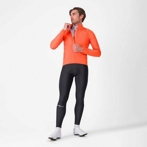 CASTELLI ( カステリ ) レインウェア EMERGENCY 3 RAIN JACKET ( エマージェンシー 3 レインジャケット ) 034 ブリリアント オレンジ M