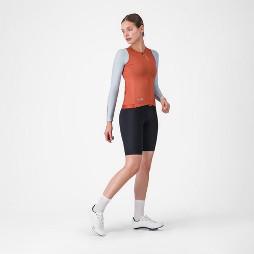 CASTELLI ( �J�X�e�� ) �����W���[�W CORRETTO W LONG SLEEVE JERSEY ( �R���b�g �E�B�����Y �����O�X���[�u�W���[�W ) �p�v���J/�E�B���^�[�X�J�C S ���f�B�[�X