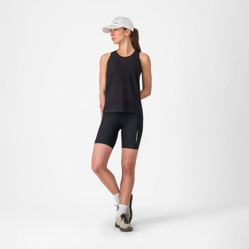 CASTELLI ( カステリ ) Tシャツ・カジュアルウェア COMFORT TRAVEL MESH TOP ( コンフォート トラベル メッシュ トップ ) ブラック S レディース