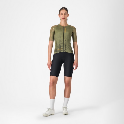 CASTELLI ( �J�X�e�� ) �����W���[�W UNLIMITED PRO 2 W JERSEY ( �A�����~�e�b�h �v�� 2 �E�B�����Y �W���[�W ) �t�H���X�g�O���[��/�G�����E�b�h/�r�r�b�h�I�����W S ���f�B�[�X