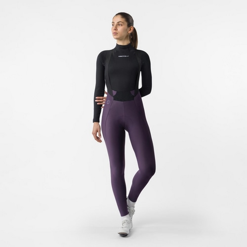 CASTELLI ( カステリ ) ビブタイツ ESPRESSO 2 W DT BIBTIGHT ( エスプレッソ 2 ウィメンズ ドロップテール ビブタイツ ) ナイトシェイド S レディース
