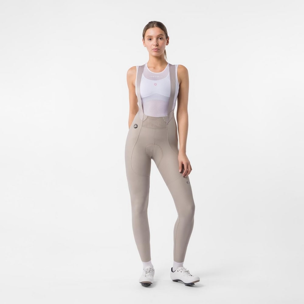 CASTELLI ( カステリ ) ビブタイツ ESPRESSO W DT TRNSTN BIBTIGHT ( エスプレッソ W DT トランジション ビブタイツ ) クレイ S レディース