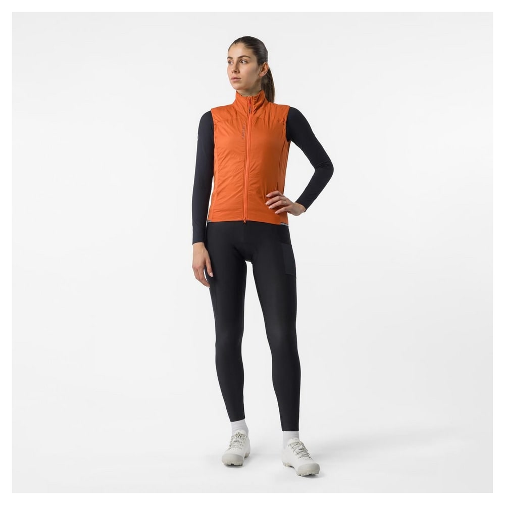 CASTELLI ( カステリ ) ベスト・ジレ FLY DIRECT W VEST ( フライ ダイレクト W ベスト ) ラヴァ レッド S レディース