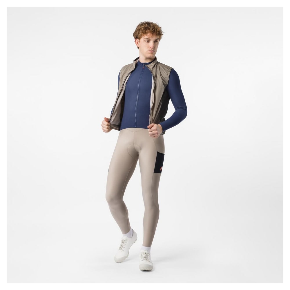 CASTELLI ( カステリ ) ベスト・ジレ FLY DIRECT VEST ( フライ ダイレクト ベスト ) ぺブルブラウン M