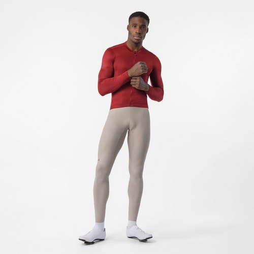 CASTELLI ( カステリ ) 半袖ジャージ ESPRESSO 2 LS JERSEY ( エスプレッソ 2 ロングスリーブジャージ ) ガーネット M