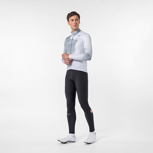 CASTELLI ( カステリ ) 長袖ジャージ NEBULA THERMAL LS JERSEY ( ネビュラ サーマル LS ジャージ ) シルバーグレー/ニッケルグレー M