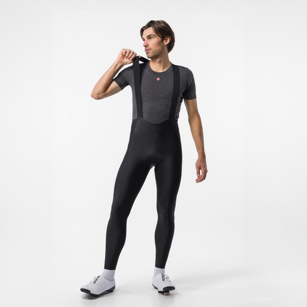 CASTELLI ( カステリ ) ビブタイツ NANO RAIN BIBTIGHT ( ナノ レイン ビブタイツ ) ブラック M