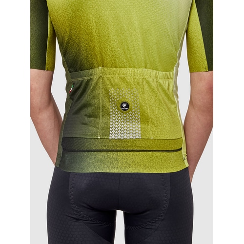 PISSEI ( ピセイ ) 半袖ジャージ TEMPO SHORT SLEEVE JERSEY ( テンポ ショートスリーブ ジャージ ) イエロー XS