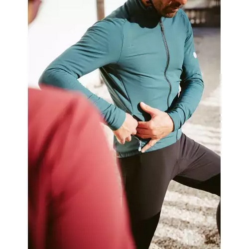 BICYCLELINE ( バイシクルライン ) ジャケット MEN'S CYCLING THERMAL JACKET NEBULA ( メンズ サイクリング サーマル ジャケット ネビュラ ) ダークグリーン M