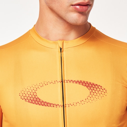 OAKLEY ( オークリー ) 半袖ジャージ ENDURANCE PKBLEE JERSEY ( エンデュランス パッカブル ジャージ ) アンバー イエロー S