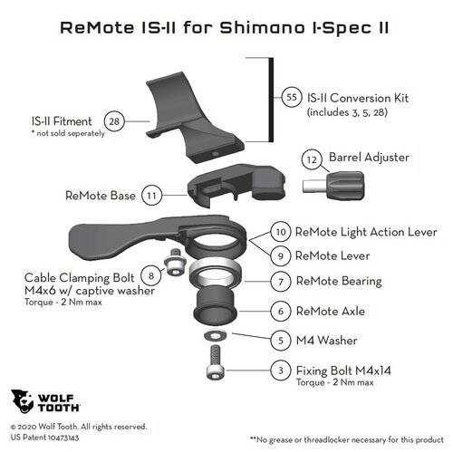 WOLFTOOTH ( �E���t�g�D�[�X ) �V�[�g�|�X�g�p�[�c REMOTE BARREL ADJUSTER ( �����[�g �o���� �A�W���X�^�[ )