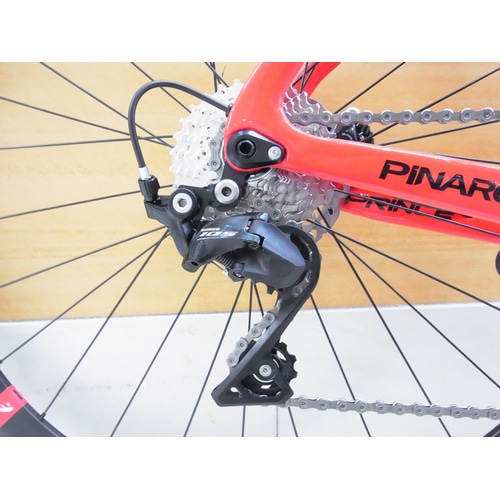 PINARELLO ( ピナレロ ) ロードバイク PRINCE DISK ( プリンス ディスク ) 105 11S 船橋店カスタム完成車 B212R ラディアント レッド 53 (適応身長目安175cm前後)